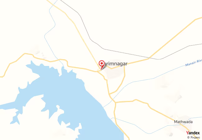 Qibla Map for Karimnagar