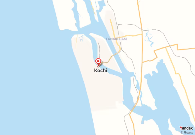 Qibla Map for Kochi