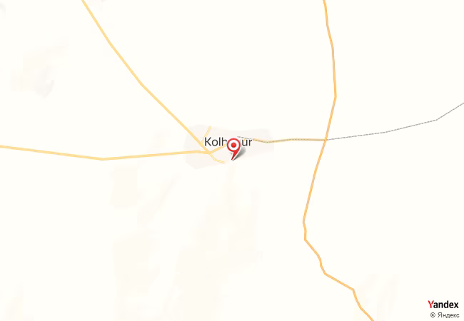 Qibla Map for Kolhapur