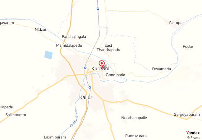 Qibla Map for Kurnool