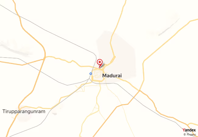 خريطة القبلة لمدينة مادوراي