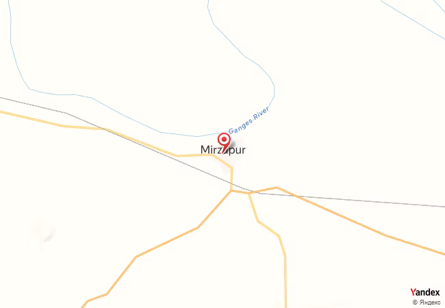 Qibla Map for Mirzapur