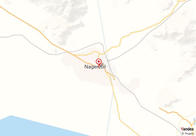 Qibla Map for Nagercoil