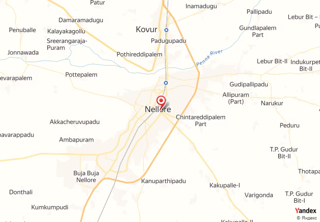 Qibla Map for Nellore