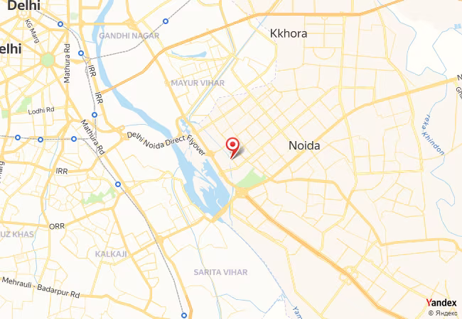 Qibla Map for Noida