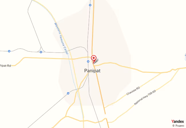 Qibla Map for Panipat