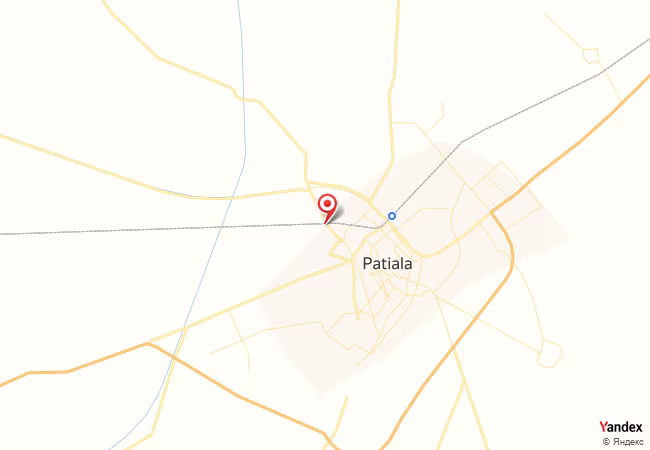Qibla Map for Patiala