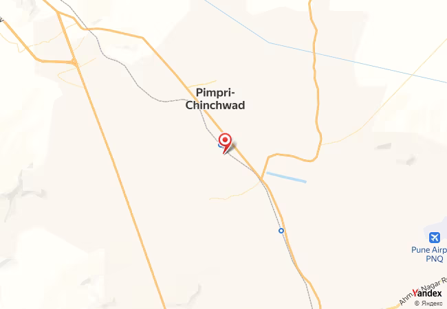 Qibla Map for Pimpri-Chinchwad