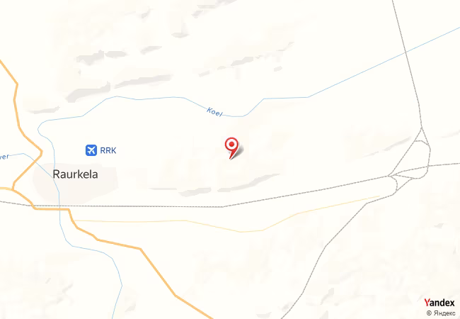 Qibla Map for Raurkela