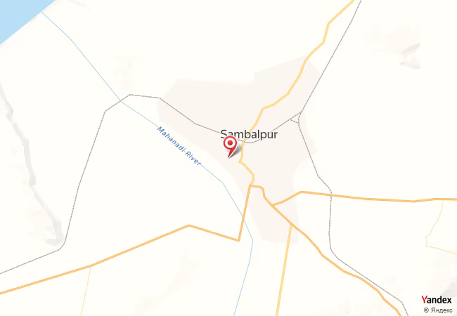 Qibla Map for Sambalpur
