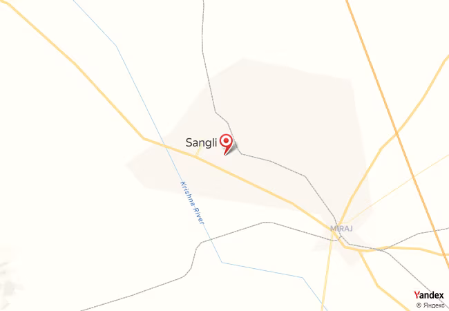Qibla Map for Sangli