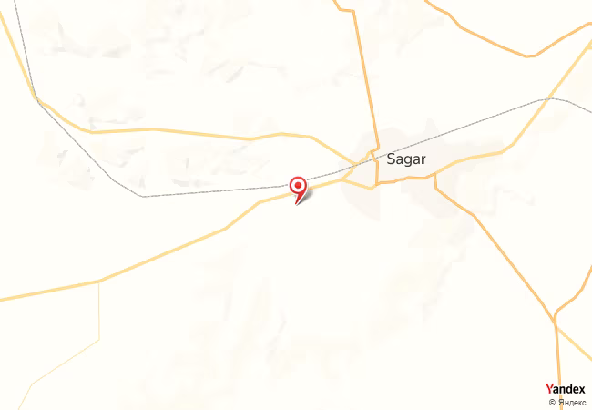 Qibla Map for Saugor