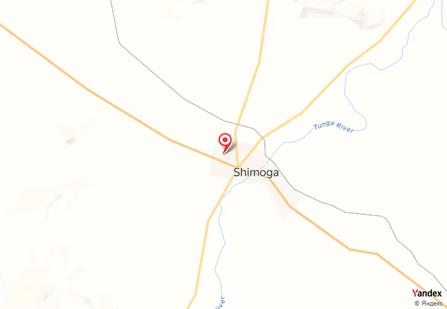 Qibla Map for Shimoga