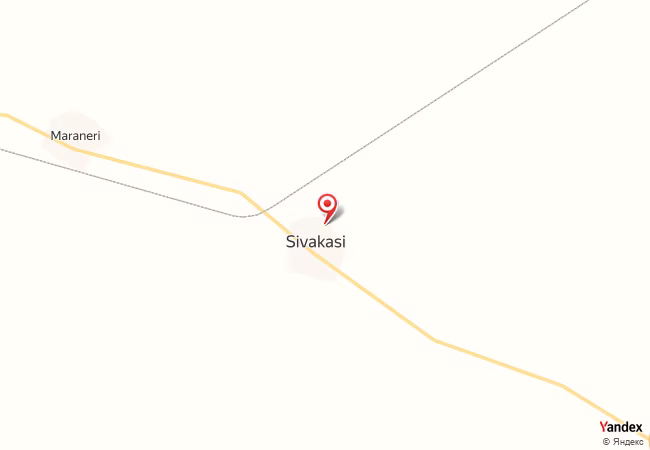 Qibla Map for Sivakasi