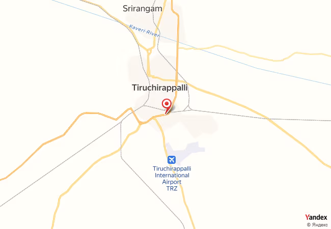 Qibla Map for Trichinopoly