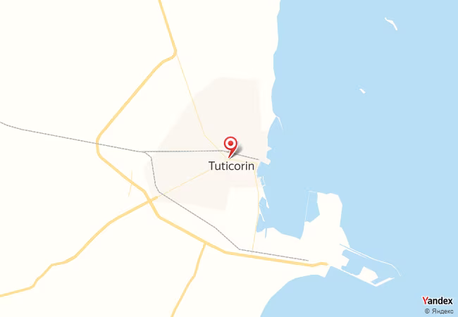 Qibla Map for Tuticorin