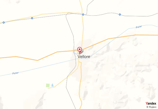 Qibla Map for Vellore