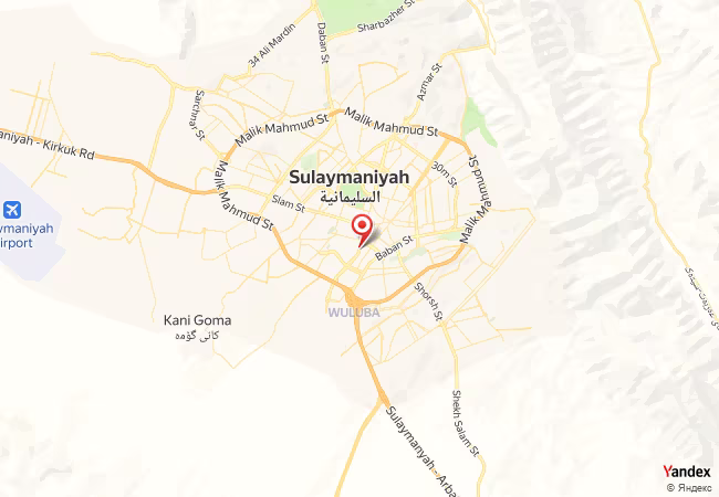 Qibla Map for As Sulaymaniyah