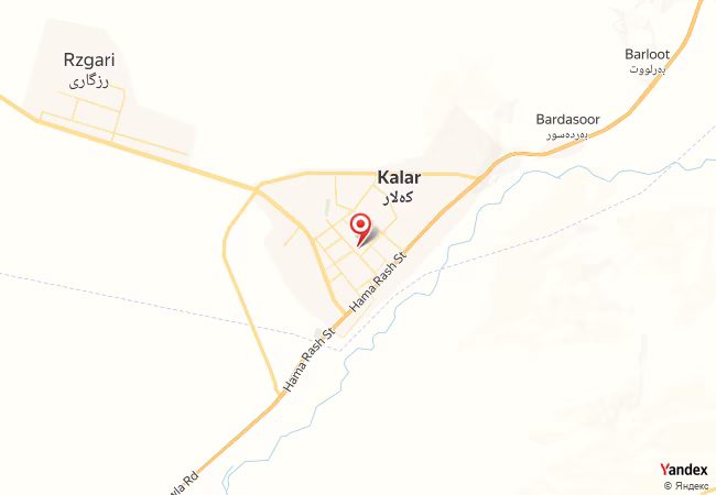 Qibla Map for Kalar