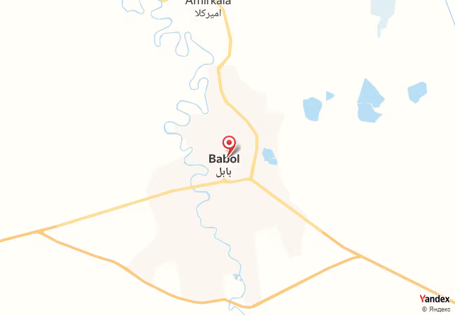 Qibla Map for Babol