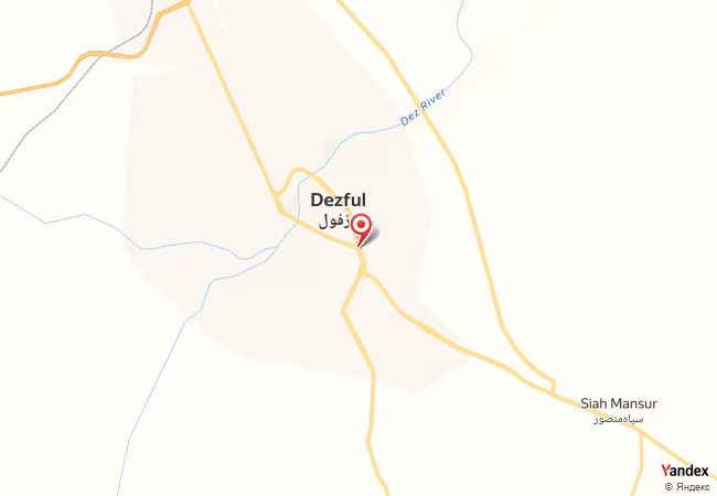 Qibla Map for Dezful