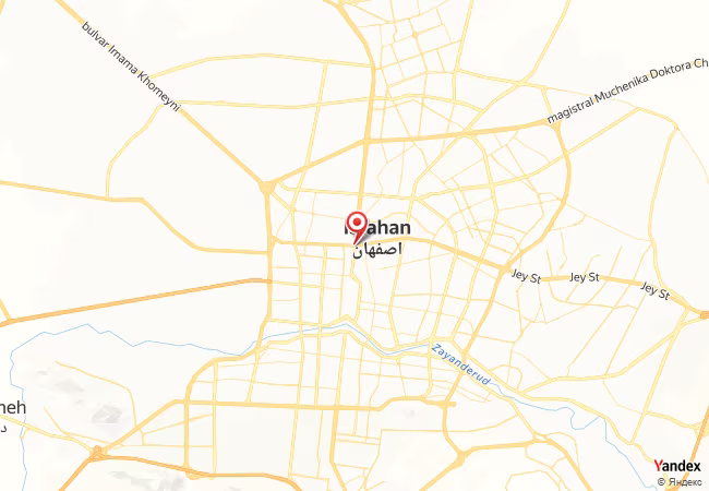 Qibla Map for Esfahan