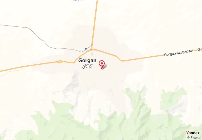 Qibla Map for Gorgan