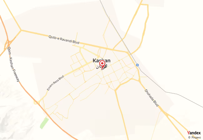 Qibla Map for Kashan