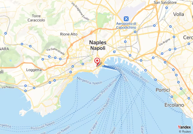 Qibla Map for Naples