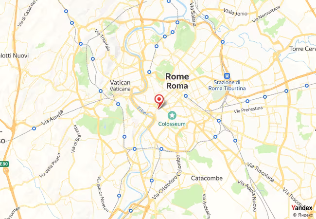 Qibla Map for Rome