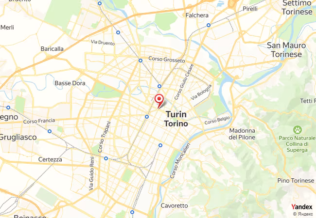Qibla Map for Turin