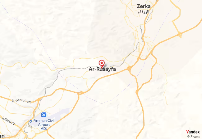Qibla Map for Ar Rusayfah