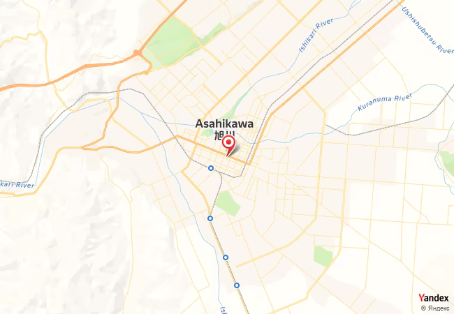Qibla Map for Asahikawa