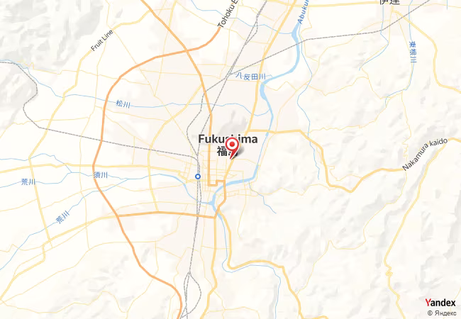 Qibla Map for Fukushima