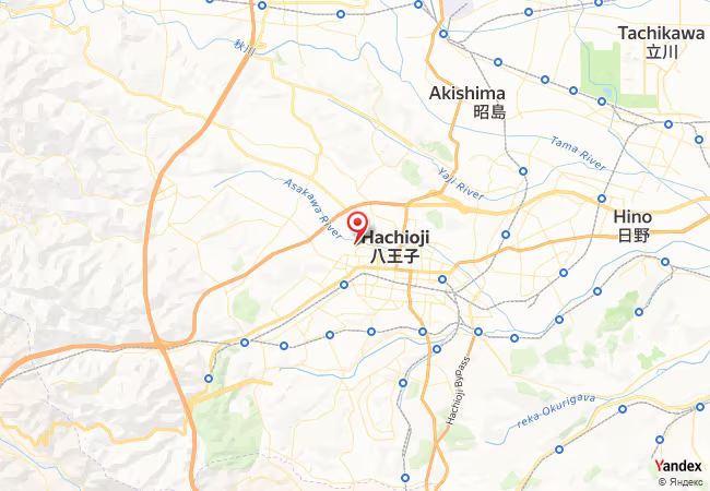 Qibla Map for Hachioji