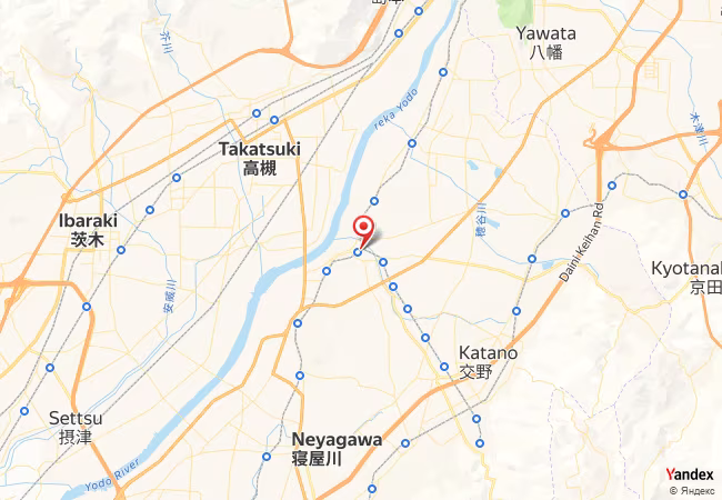 Qibla Map for Hirakata