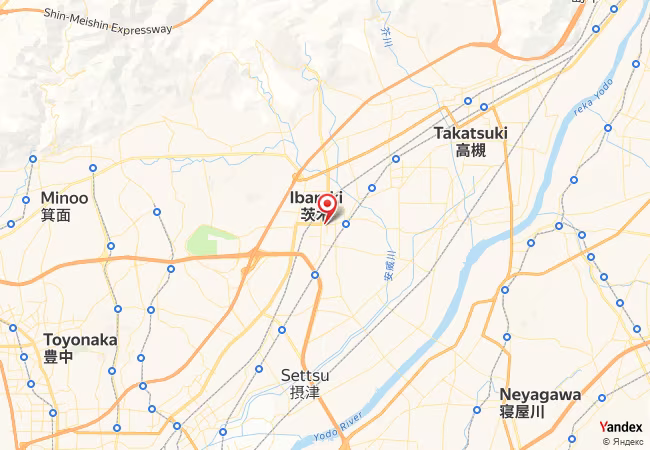 Qibla Map for Ibaraki