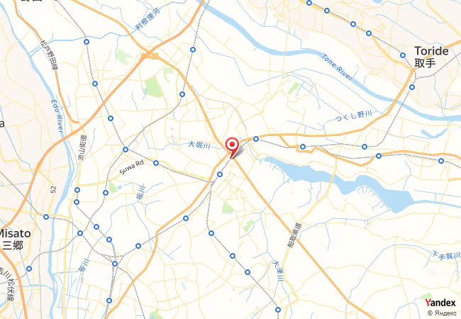 Qibla Map for Kashiwa
