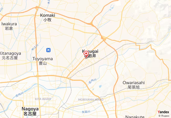 Qibla Map for Kasugai