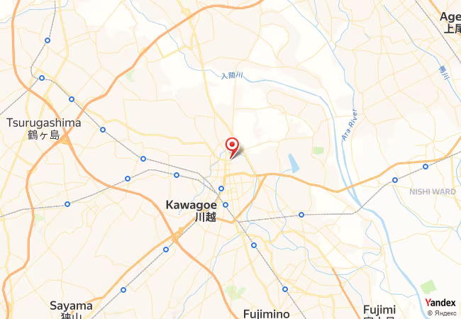 Qibla Map for Kawagoe