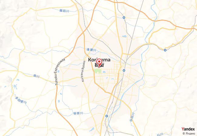 Qibla Map for Koriyama