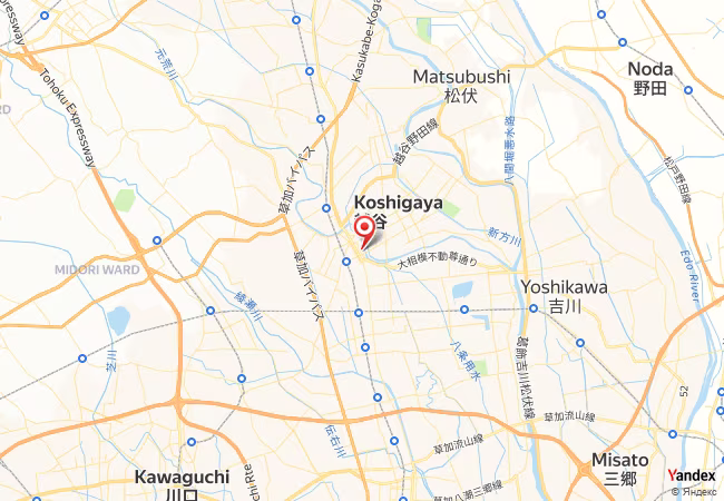 Qibla Map for Koshigaya