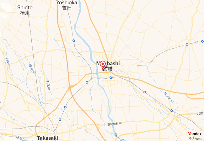 Qibla Map for Maebashi