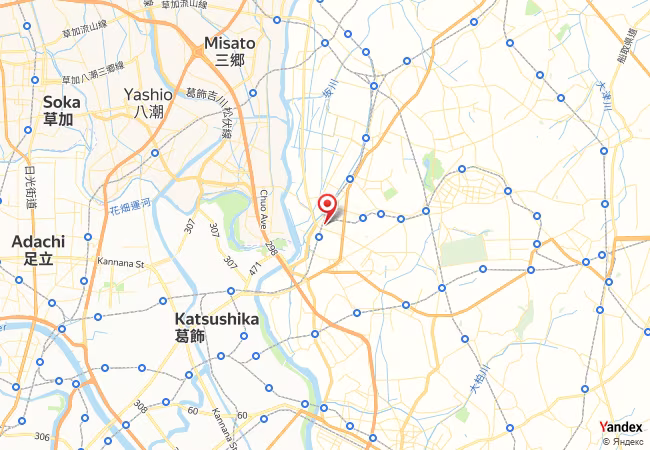 Qibla Map for Matsudo