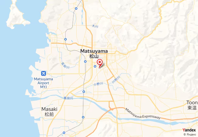 Qibla Map for Matsuyama