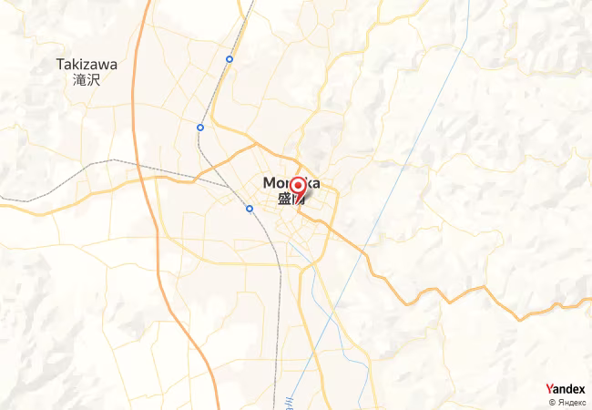 Qibla Map for Morioka