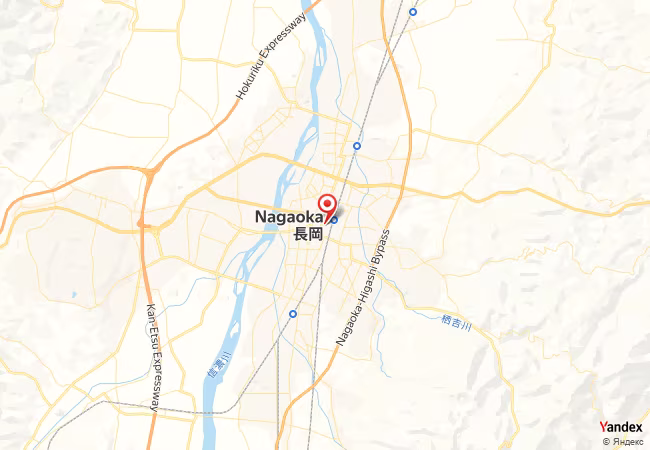 Qibla Map for Nagaoka