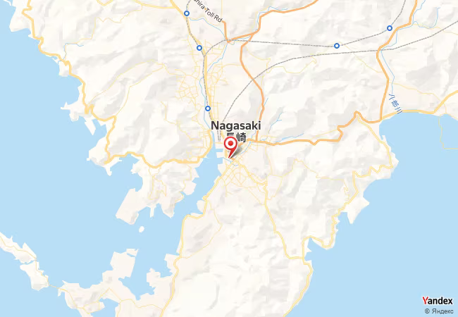 Qibla Map for Nagasaki