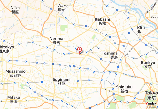 Qibla Map for Nerima