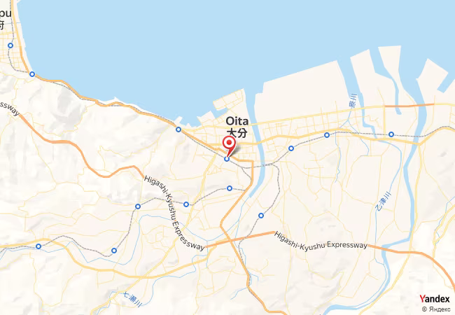 Qibla Map for Oita